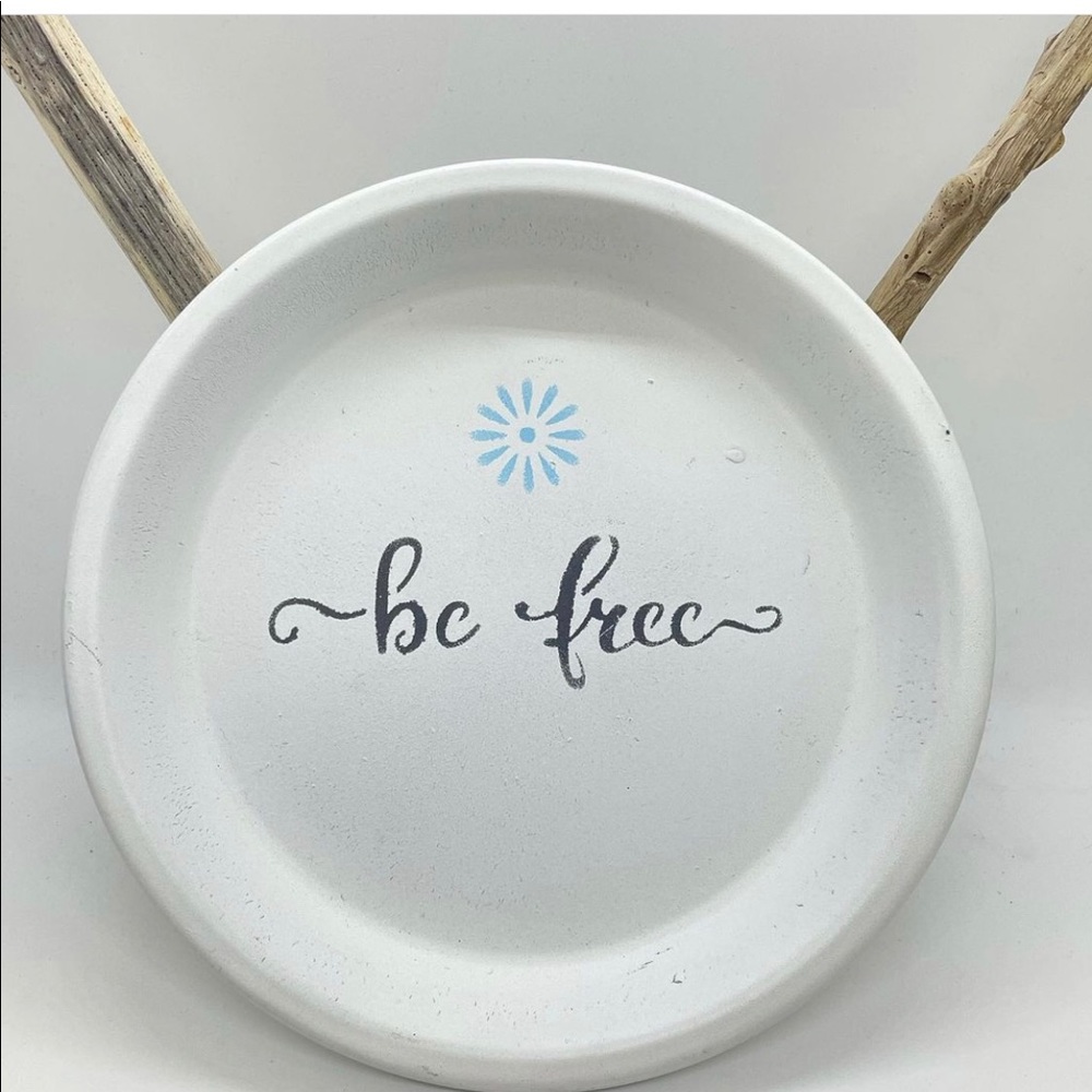 Hand painted ceramic plate